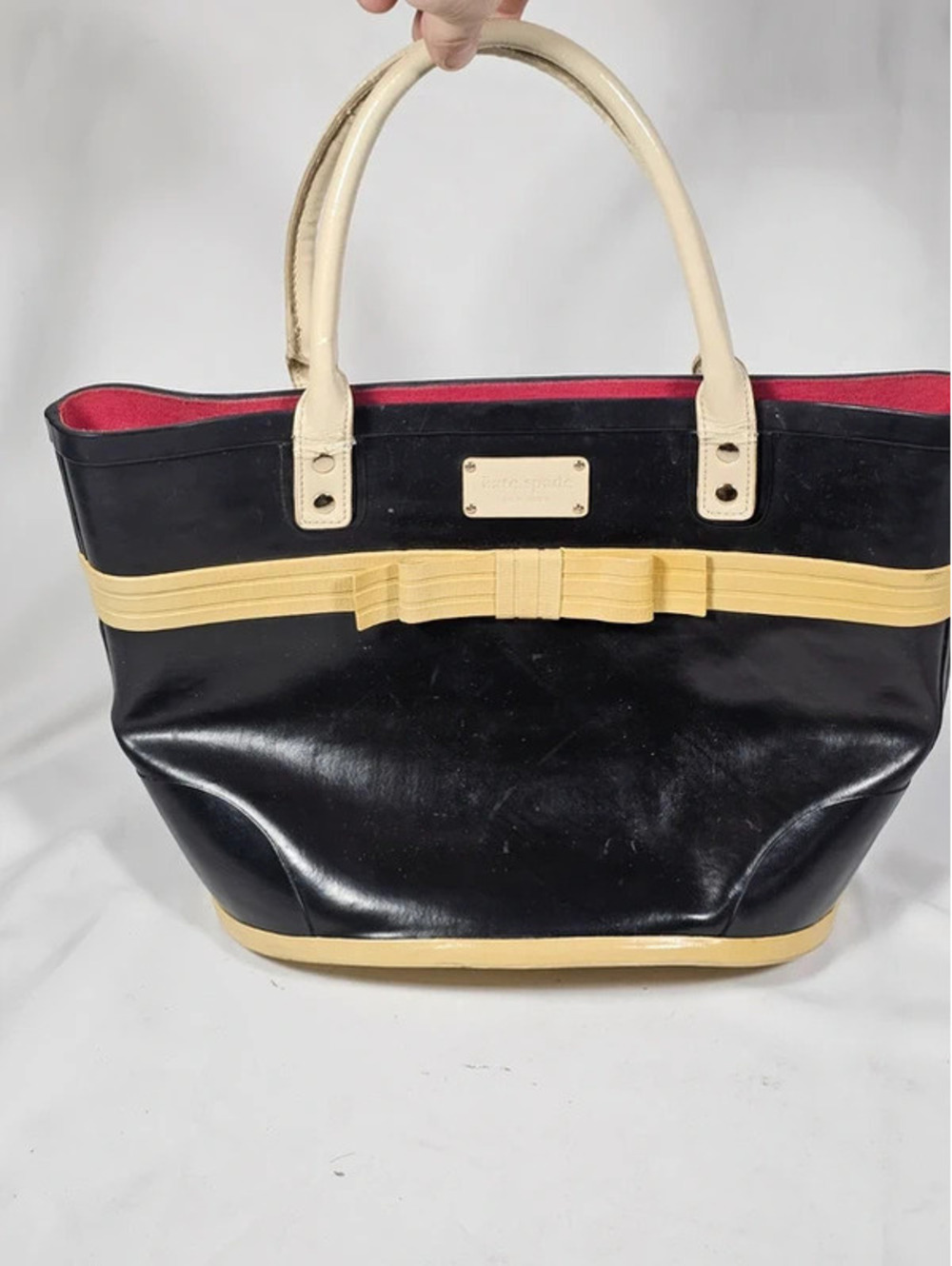 Kate Spade rubber bow tote bag